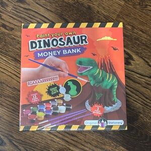 New Paint Your Own Dinosaur Money Bank Paint Kit